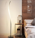 HADI Contemporary Minimalist LED Swirl Standing Lamp