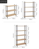 HANOVER Scandinavian Solid Wood Display Shelf
