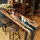 DALCON Epoxy Resin River Bar Table