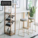 LIVEN Modern Bar Table Wine Rack