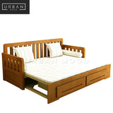 RUSK Rustic Pull Out Sofa Bed