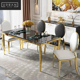 SPHERE Modern Glass Dining Table & Chairs