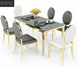 SPHERE Modern Glass Dining Table & Chairs