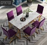 AURIS Modern Marble Dining Table & Chairs