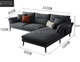 PERRIE Modern L Shape Sofa