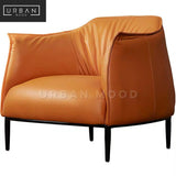 PEDDLE Modern Faux Leather Armchair