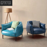 PEDDLE Modern Faux Leather Armchair