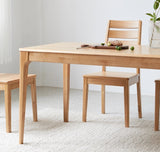 JAKIRA Japanese Nordic Scandinavian Solid Wood Dining Table and Chair