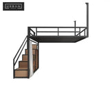 JUDE Modern Industrial Loft Bed