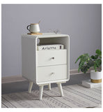 JAMES Nordic Solid Wood Bedside Cabinet Bedroom Style 35cm