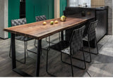 Jasper Live Natural Edge Dining Table Solid Wood ( Select from 4 Colour )