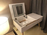 KANETO LED Vanity Mirror Table Set