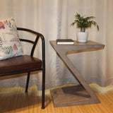 KATIE Modern Rustic Wood Side Table