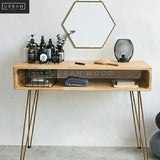 LAWRY Rustic Solid Wood Vanity Table