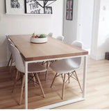 LARA Rustic Raw Wood Dining Table