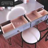 DORIAN Grey LED Vanity Table Set