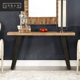 LUCIEN Industrial Solid Wood Hallway Console