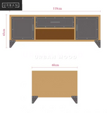 OAKLAND Industrial Metal TV Cabinet