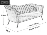 AVI Classic Velvet Sofa