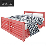 META Industrial Metal Bed Frame