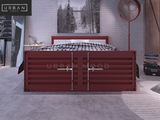 META Industrial Metal Bed Frame