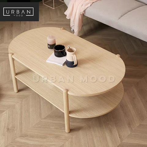 NOAH Scandinavian Pine Wood Coffee Table
