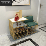 VEGA Modern Marble Shoe Cabinet Bench