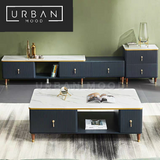 SILVIN Marble TV Console & Coffee Table