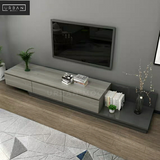 MIDORI Ash Grey Platform TV Console