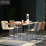 INVIS Minimalist Solid Wood Dining Table