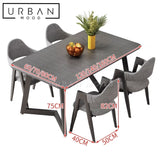 DAIKI Japanese Dining Table And Chairs