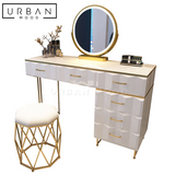 CLARIS Modern LED Vanity Table Set