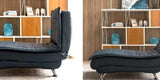 MAHAILA Faux Leather Designer Lounge Chair