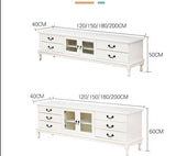 WAREHOUSE SALE MATEO European Style Solid Wood TV Console Cabinet ( Size 1,2 to 2m , 4 Color ) ( Discount Price $1099 Special Price $699 )