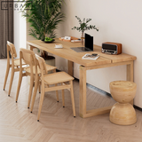 MACHI Rustic Ash Wood Dining Table