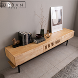 MANDATE Industrial Solid Wood TV Console