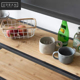 MODEN Modern Industrial Solid Wood Bar Cart