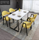 MONIX Modern Marble Dining Table & Chairs