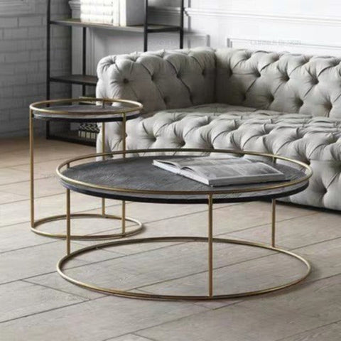 CORDELIA Modern Round Marble Coffee Table