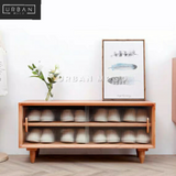 CRATE Rustic Solid Wood Shoe Cabinet