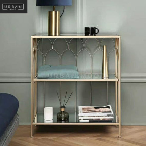 BRINA Accent Brass Side Table