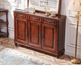 NAOMI Boston Hilton Buffet Sideboard Cabinet American Country Solid Wood for Cloth Wine Shoe ( 2 Design )