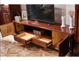 NATALIE TV Console Cabinet Display American Solid Wood