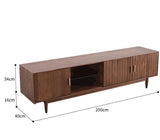 Silas TV Console Nordic Design Solid Wood Cabinet