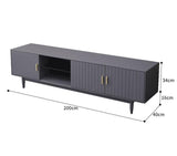 Silas TV Console Nordic Design Solid Wood Cabinet