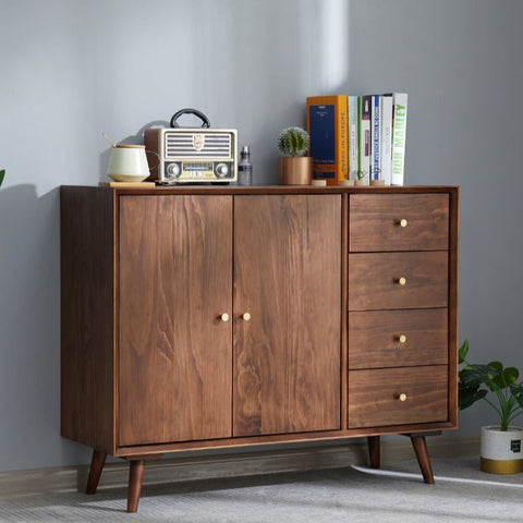 AUBREE HYATT Chest Drawer Nordic Bedroom American Hardwood Buffet