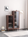 PAIGE SWEDEN Glass Display Solid Wood Living Room Cabinet Modern Minimalist