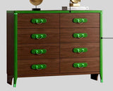 Juan Japanese Style Solid Wood Frame Chest of Drawers Cabinet