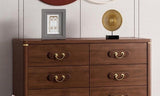 Juan Japanese Style Solid Wood Frame Chest of Drawers Cabinet