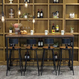 OSMOND Rustic Wood Bar Table & Stool